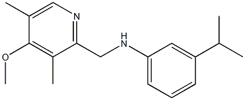 N-[(4-methoxy-3,5-dimethylpyridin-2-yl)methyl]-3-(propan-2-yl)aniline Struktur