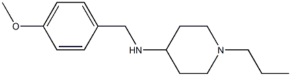 N-[(4-methoxyphenyl)methyl]-1-propylpiperidin-4-amine Struktur