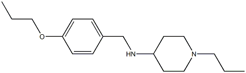 N-[(4-propoxyphenyl)methyl]-1-propylpiperidin-4-amine Struktur