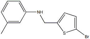 N-[(5-bromothiophen-2-yl)methyl]-3-methylaniline Struktur