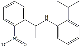 N-[1-(2-nitrophenyl)ethyl]-2-(propan-2-yl)aniline Struktur