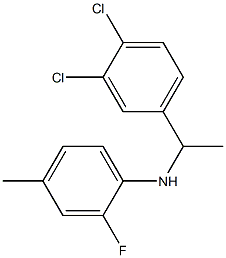 N-[1-(3,4-dichlorophenyl)ethyl]-2-fluoro-4-methylaniline Struktur