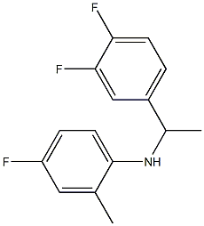 N-[1-(3,4-difluorophenyl)ethyl]-4-fluoro-2-methylaniline Struktur