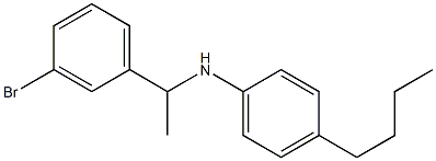 N-[1-(3-bromophenyl)ethyl]-4-butylaniline Struktur