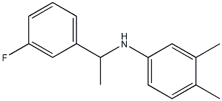 N-[1-(3-fluorophenyl)ethyl]-3,4-dimethylaniline Struktur