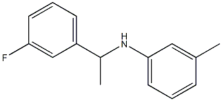 N-[1-(3-fluorophenyl)ethyl]-3-methylaniline Struktur