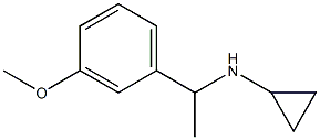 N-[1-(3-methoxyphenyl)ethyl]cyclopropanamine Struktur