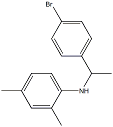 N-[1-(4-bromophenyl)ethyl]-2,4-dimethylaniline Struktur