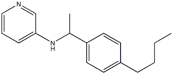 N-[1-(4-butylphenyl)ethyl]pyridin-3-amine Struktur