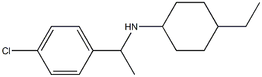 N-[1-(4-chlorophenyl)ethyl]-4-ethylcyclohexan-1-amine Struktur