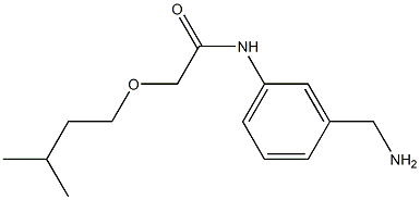 N-[3-(aminomethyl)phenyl]-2-(3-methylbutoxy)acetamide Struktur