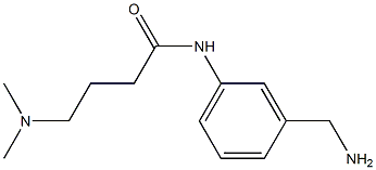 N-[3-(aminomethyl)phenyl]-4-(dimethylamino)butanamide Struktur