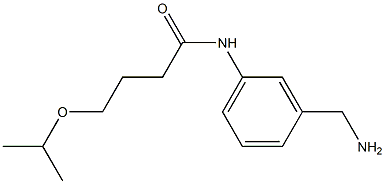 N-[3-(aminomethyl)phenyl]-4-(propan-2-yloxy)butanamide Struktur