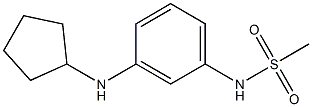 N-[3-(cyclopentylamino)phenyl]methanesulfonamide Struktur