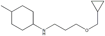 N-[3-(cyclopropylmethoxy)propyl]-4-methylcyclohexan-1-amine Struktur