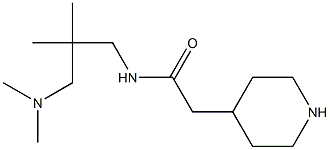 N-[3-(dimethylamino)-2,2-dimethylpropyl]-2-piperidin-4-ylacetamide Struktur