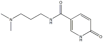 N-[3-(dimethylamino)propyl]-6-oxo-1,6-dihydropyridine-3-carboxamide Struktur