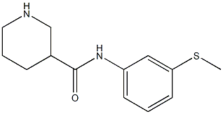 N-[3-(methylsulfanyl)phenyl]piperidine-3-carboxamide Struktur