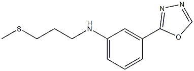 N-[3-(methylsulfanyl)propyl]-3-(1,3,4-oxadiazol-2-yl)aniline Struktur