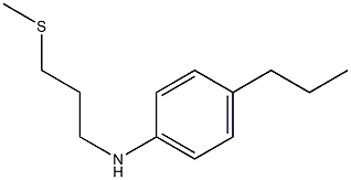 N-[3-(methylsulfanyl)propyl]-4-propylaniline Struktur