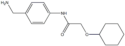 N-[4-(aminomethyl)phenyl]-2-(cyclohexyloxy)acetamide Struktur