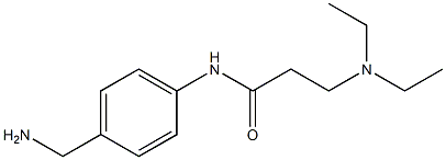 N-[4-(aminomethyl)phenyl]-3-(diethylamino)propanamide Struktur