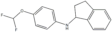 N-[4-(difluoromethoxy)phenyl]-2,3-dihydro-1H-inden-1-amine Struktur