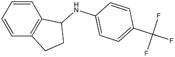 N-[4-(trifluoromethyl)phenyl]-2,3-dihydro-1H-inden-1-amine Struktur