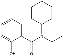 N-cyclohexyl-N-ethyl-2-hydroxybenzamide Struktur