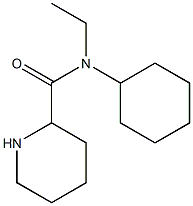 N-cyclohexyl-N-ethylpiperidine-2-carboxamide Struktur