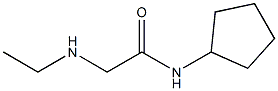 N-cyclopentyl-2-(ethylamino)acetamide Struktur