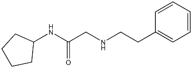 N-cyclopentyl-2-[(2-phenylethyl)amino]acetamide Struktur