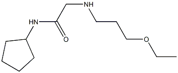 N-cyclopentyl-2-[(3-ethoxypropyl)amino]acetamide Struktur