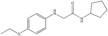 N-cyclopentyl-2-[(4-ethoxyphenyl)amino]acetamide Struktur