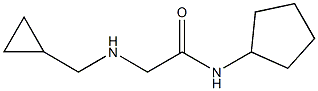 N-cyclopentyl-2-[(cyclopropylmethyl)amino]acetamide Struktur