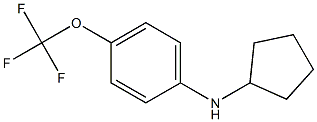 N-cyclopentyl-4-(trifluoromethoxy)aniline Struktur