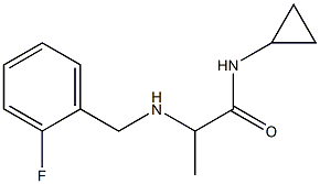 N-cyclopropyl-2-{[(2-fluorophenyl)methyl]amino}propanamide Struktur