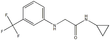 N-cyclopropyl-2-{[3-(trifluoromethyl)phenyl]amino}acetamide Struktur