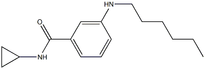 N-cyclopropyl-3-(hexylamino)benzamide Struktur