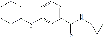 N-cyclopropyl-3-[(2-methylcyclohexyl)amino]benzamide Struktur