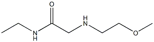 N-ethyl-2-[(2-methoxyethyl)amino]acetamide Struktur