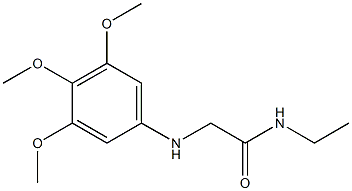 N-ethyl-2-[(3,4,5-trimethoxyphenyl)amino]acetamide Struktur