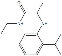 N-ethyl-2-{[2-(propan-2-yl)phenyl]amino}propanamide Struktur