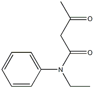 N-ethyl-3-oxo-N-phenylbutanamide Struktur