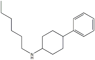 N-hexyl-4-phenylcyclohexan-1-amine Struktur