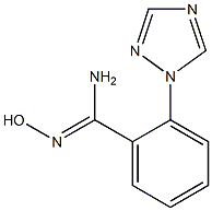 N'-hydroxy-2-(1H-1,2,4-triazol-1-yl)benzene-1-carboximidamide Struktur