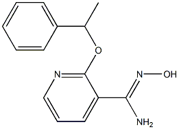 N'-hydroxy-2-(1-phenylethoxy)pyridine-3-carboximidamide Struktur