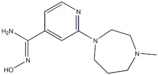 N'-hydroxy-2-(4-methyl-1,4-diazepan-1-yl)pyridine-4-carboximidamide Struktur