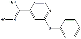 N'-hydroxy-2-(pyridin-2-ylsulfanyl)pyridine-4-carboximidamide Struktur