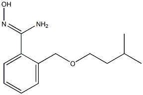 N'-hydroxy-2-[(3-methylbutoxy)methyl]benzenecarboximidamide Struktur